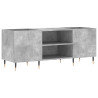 Mueble discos madera contrachapada gris hormigón 121x38x48 cm 2
