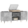 Mueble discos madera contrachapada gris hormigón 121x38x48 cm 3