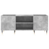 Mueble discos madera contrachapada gris hormigón 121x38x48 cm 4