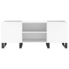 Mueble para discos madera contrachapada blanco 121x38x48 cm 4