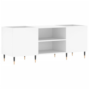 Mueble para discos madera contrachapada blanco 121x38x48 cm H