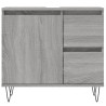 Armario de baño madera contrachapada gris Sonoma 65x33x60 cm 5