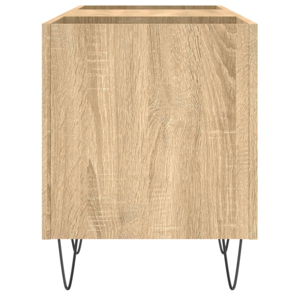 Mueble discos madera contrachapada roble sonoma 121x38x48 cm M 5