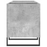 Mueble discos madera contrachapada gris hormigón 121x38x48 cm 5