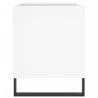 Mueble para discos madera de ingeniería blanco 85x38x48 cm 5