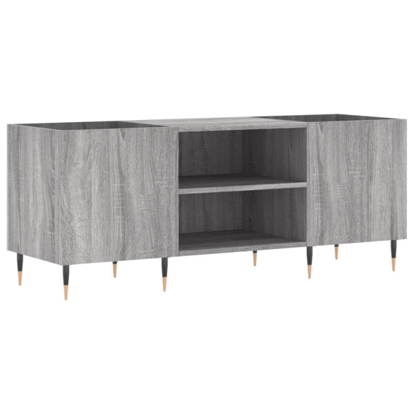 Mueble para discos madera contrachapada gris sonoma 121x38x48cm M 2