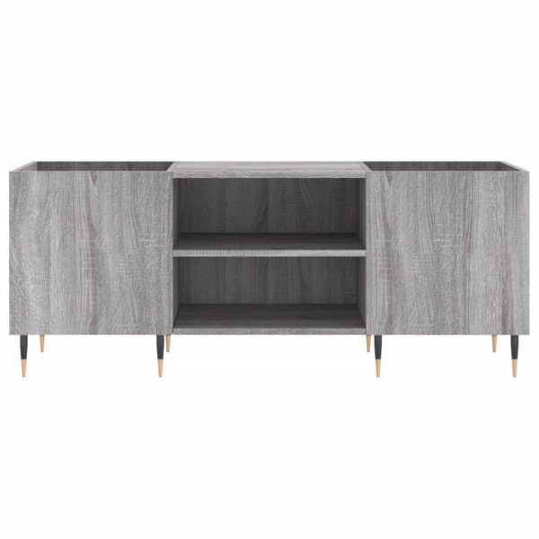 Mueble para discos madera contrachapada gris sonoma 121x38x48cm M 4