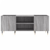 Mueble para discos madera contrachapada gris sonoma 121x38x48cm 4