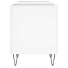 Mueble para discos madera contrachapada blanco 121x38x48 cm 5