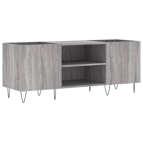 Mueble para discos madera contrachapada gris sonoma 121x38x48cm M 2