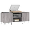 Mueble para discos madera contrachapada gris sonoma 121x38x48cm 3