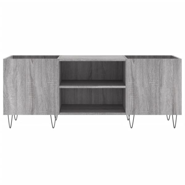 Mueble para discos madera contrachapada gris sonoma 121x38x48cm M 4