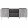 Mueble para discos madera contrachapada gris sonoma 121x38x48cm 4