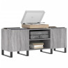 Mueble para discos madera contrachapada gris sonoma 121x38x48cm 3