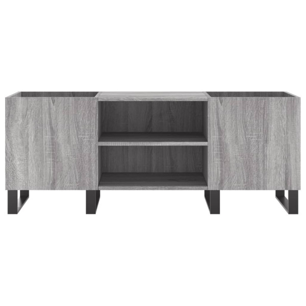 Mueble para discos madera contrachapada gris sonoma 121x38x48cm M 4