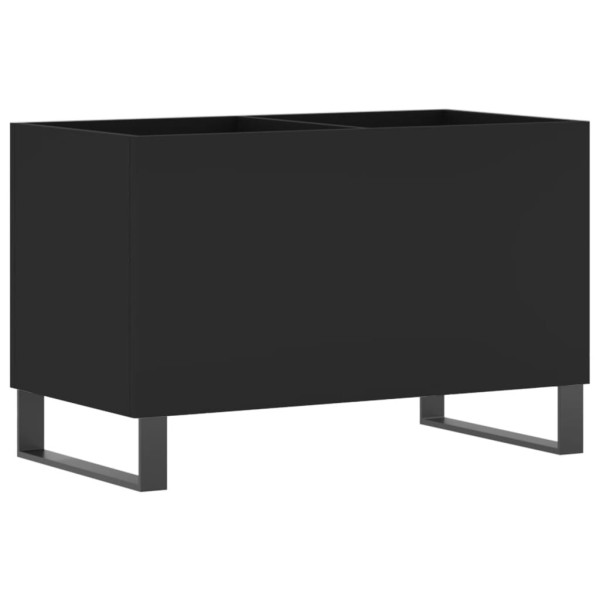 Mueble para discos madera contrachapada negro 74.5x38x48 cm M 2