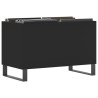 Armário para discos 74.5x38x48 cm derivados de madeira preto 3