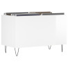 Mueble discos madera contrachapada blanco brillo 74.5x38x48 cm 3