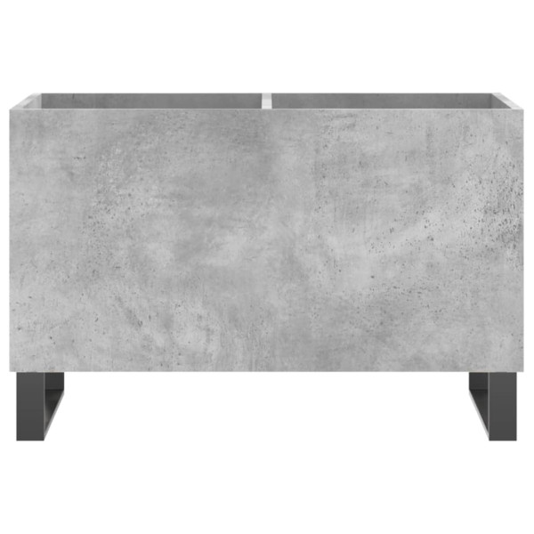 Mueble discos madera contrachapada gris hormigón 74.5x38x48 cm M 4