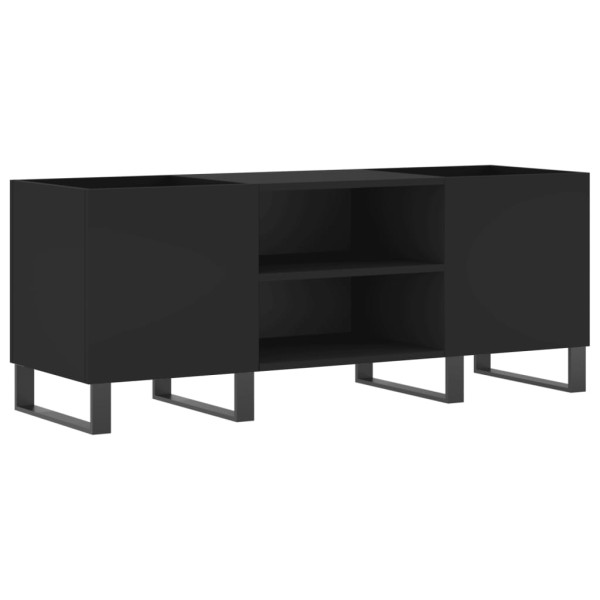 Mueble para discos madera contrachapada negro 121x38x48 cm M 2