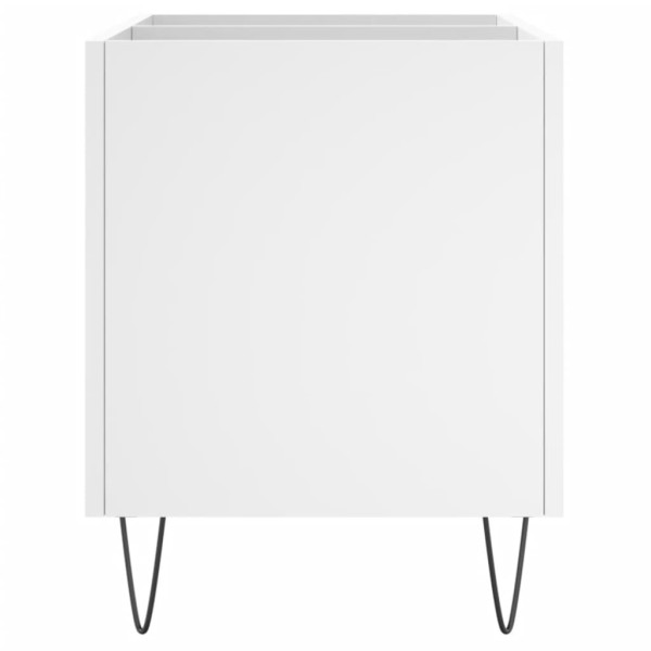 Mueble para discos madera contrachapada blanco 74.5x38x48 cm M 5