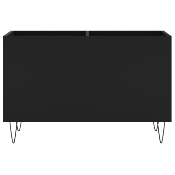 Mueble para discos madera contrachapada negro 74.5x38x48 cm M 4