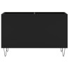 Armário para discos 74.5x38x48 cm derivados de madeira preto 4