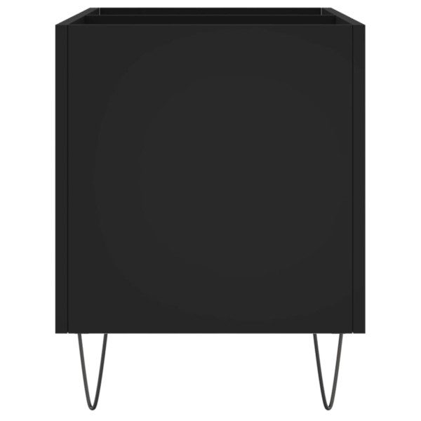 Armário para discos 74.5x38x48 cm derivados de madeira preto M 5