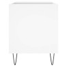 Mueble para discos madera de ingeniería blanco 85x38x48 cm 5