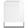 Armário p/ discos 74.5x38x48 cm deriv. madeira branco brilhante 5