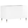 Armário p/ discos 74.5x38x48 cm deriv. madeira branco brilhante 2