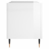 Armário p/ discos 74.5x38x48 cm deriv. madeira branco brilhante 5