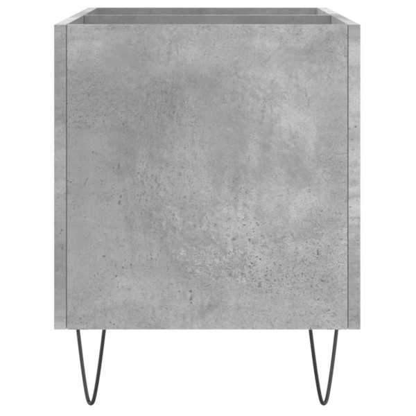 Mueble discos madera contrachapada gris hormigón 74.5x38x48 cm M 5