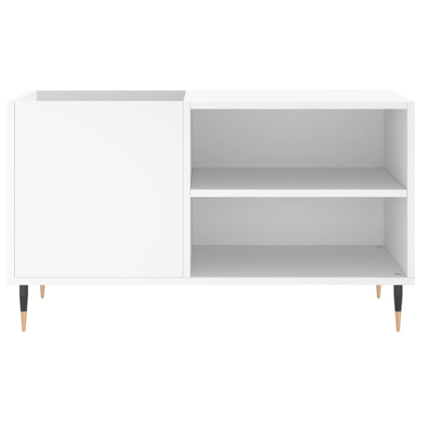 Mueble para discos madera de ingeniería blanco 85x38x48 cm M 4