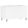 Mueble para discos madera contrachapada blanco 74.5x38x48 cm 2