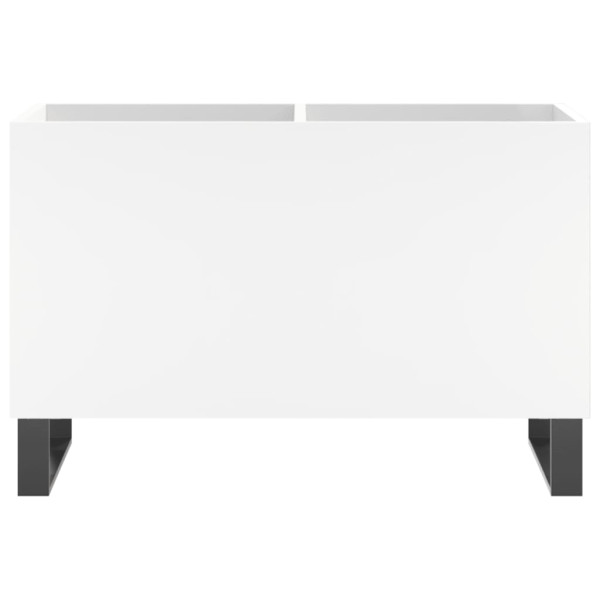 Mueble para discos madera contrachapada blanco 74.5x38x48 cm M 4