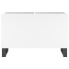 Mueble para discos madera contrachapada blanco 74.5x38x48 cm 4