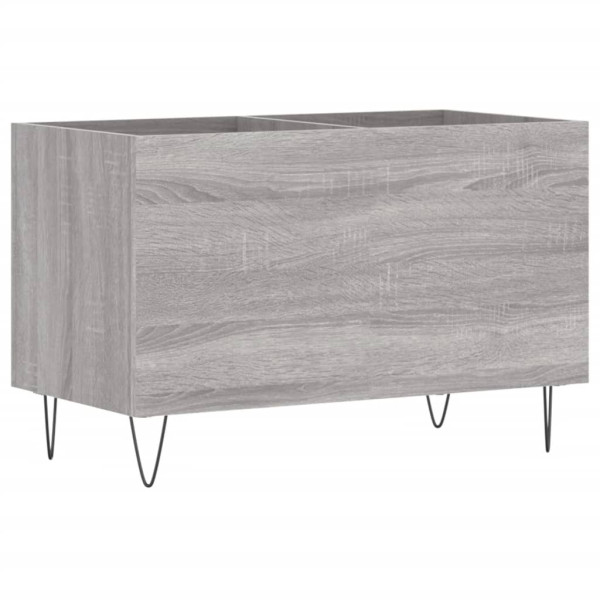 Mueble discos madera contrachapada gris sonoma 74.5x38x48 cm M 2