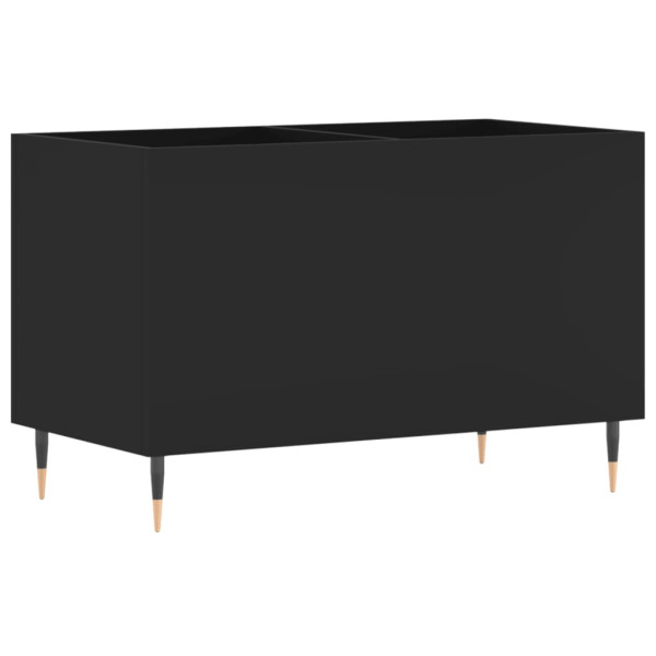 Mueble para discos madera contrachapada negro 74.5x38x48 cm M 2
