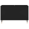 Mueble para discos madera contrachapada negro 74.5x38x48 cm 4