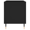 Armário para discos 74.5x38x48 cm derivados de madeira preto 5