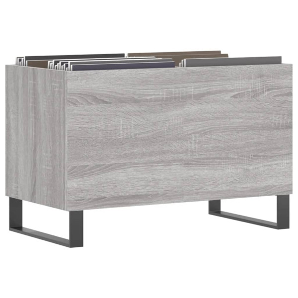 Mueble discos madera contrachapada gris sonoma 74.5x38x48 cm M 3