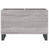 Mueble discos madera contrachapada gris sonoma 74.5x38x48 cm 4
