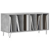 Mueble discos madera contrachapada gris hormigón 100x38x48 cm 3