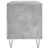 Mueble discos madera contrachapada gris hormigón 100x38x48 cm 5