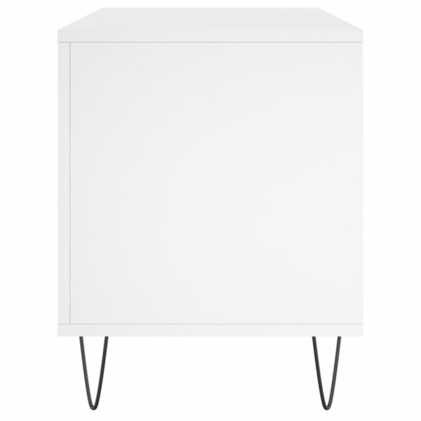 Mueble para discos madera contrachapada blanco 100x38x48 cm M 5