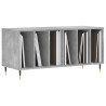 Mueble discos madera contrachapada gris hormigón 100x38x48 cm 3