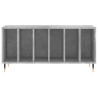 Mueble discos madera contrachapada gris hormigón 100x38x48 cm 4