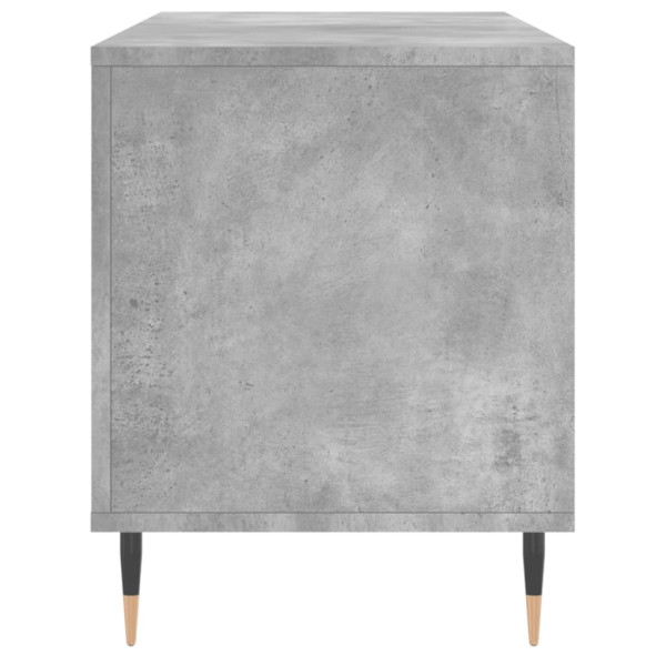 Mueble discos madera contrachapada gris hormigón 100x38x48 cm M 5