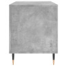 Mueble discos madera contrachapada gris hormigón 100x38x48 cm 5